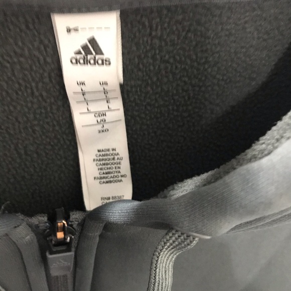 Men’s Adidas Climawarm Grey Hoodie - Picture 5 of 6